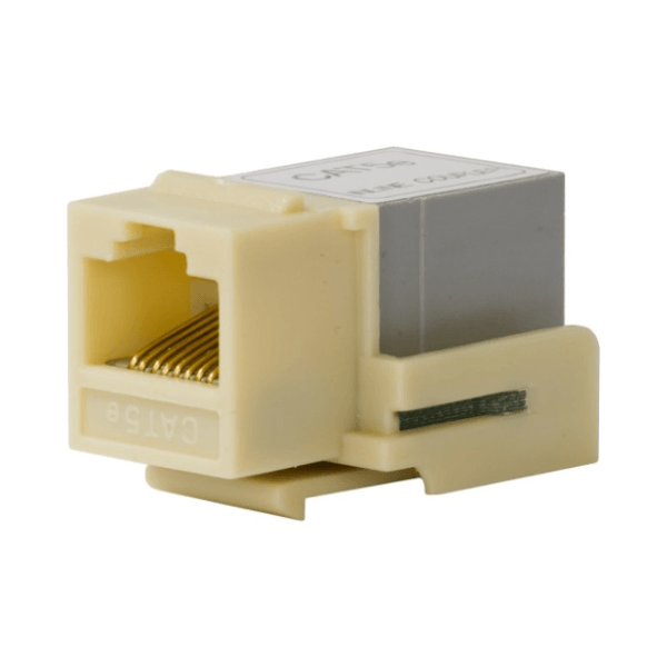 Cat5E Keystone Coupler - Ivory - LowVoltageCables