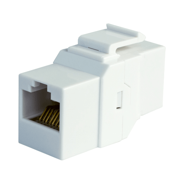 Cat5E Keystone Coupler - White - LowVoltageCables