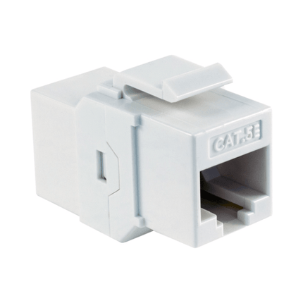 Cat5E Keystone Coupler - White - LowVoltageCables