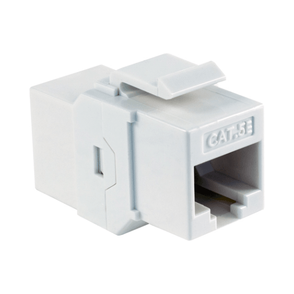 Cat5E Keystone Coupler - White - LowVoltageCables
