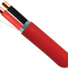 Fire Alarm Cable - 14/2 Shielded, Solid, FPLP (Plenum) Red - 500ft. - Low Voltage Cables