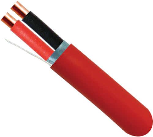 Fire Alarm Cable - 16/2 Shielded, Solid, FPLP (Plenum) - 500ft. Red - Low Voltage Cables