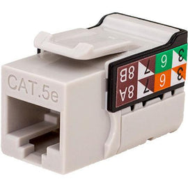 CAT5E Data Grade Keystone Jack V-Max Series - Gray - LowVoltageCables