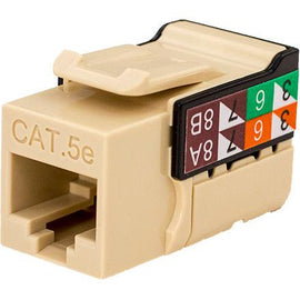 CAT5E Data Grade Keystone Jack V-Max Series - Ivory - LowVoltageCables