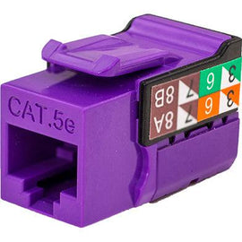 CAT5E Data Grade Keystone Jack V-Max Series - Purple - LowVoltageCables