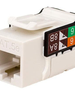 CAT5E Data Grade Keystone Jack V-Max Series - White - LowVoltageCables