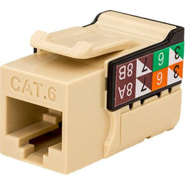 CAT6 Data Grade Keystone Jack V-Max Series - Ivory - LowVoltageCables