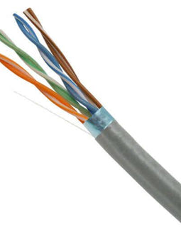 CAT5e Shielded Ethernet Cable CMR - Gray, - LowVoltageCables.com