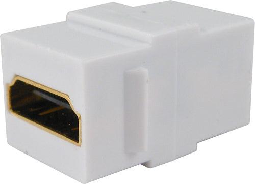 HDMI Keystone Jack Coupler - White - LowVoltageCables