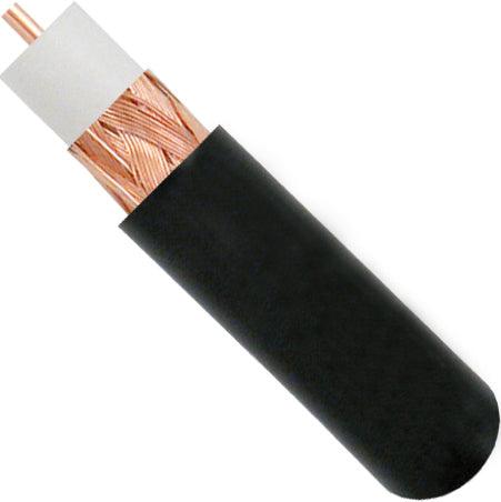 RG59 Direct Burial 95% Bare Copper Braid - Black - LowVoltageCables