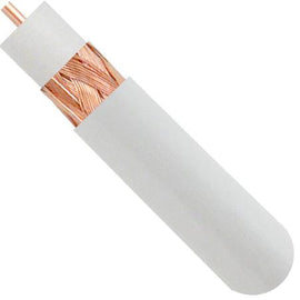 RG59 Coaxial with 95% CCA Braid - White - LowVoltageCables