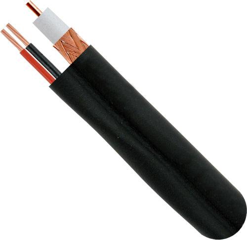 RG59 Siamese 95% CCA Braid - 500ft Black - LowVoltageCables