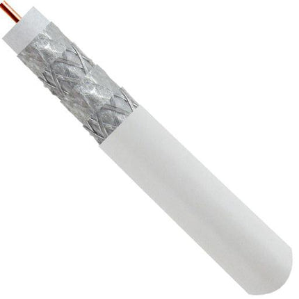 RG6 Plenum Rated Quad Shield  - White - LowVoltageCables