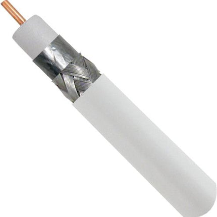 RG6 Plenum Rated Standard Shield  - White - LowVoltageCables