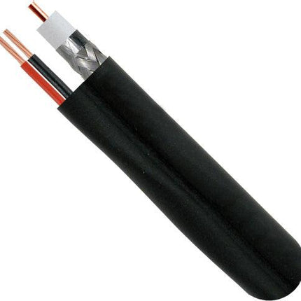 RG6 Siamese Standard Shield - Black - LowVoltageCables