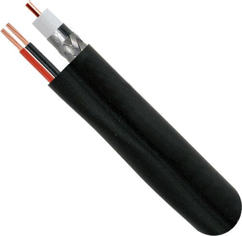 RG6 Siamese Standard Shield - Black - LowVoltageCables